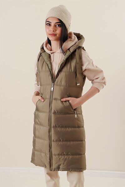 Hiccup Γιλέκο με κουκούλα και μακρύ φερμουάρ BDART