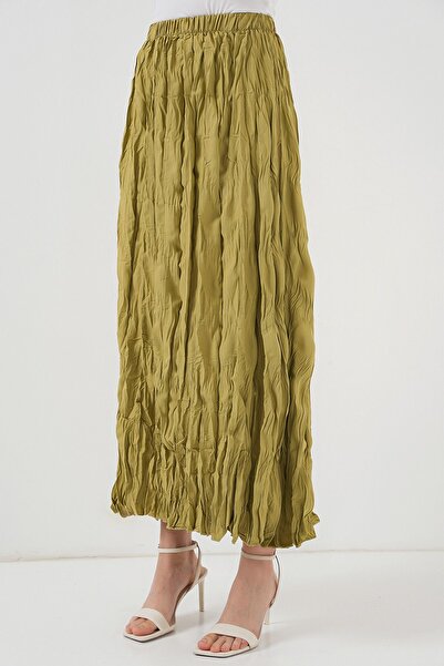 Hiccup Bdart Lined Textured Maxi Skirt