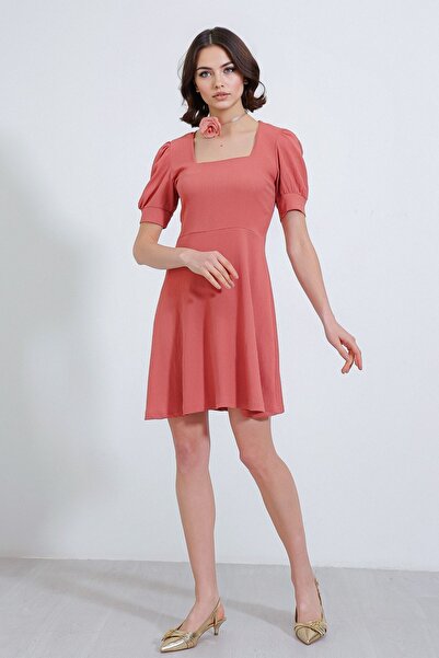 Hiccup Μίνι πλεκτό φόρεμα με τετράγωνο λαιμόκοψη BDART