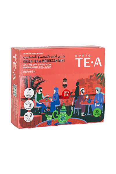Sprigleaf سبيرج شاي اخضر بالنعناع المغربي25كيس