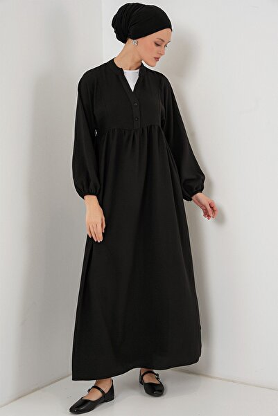 Hiccup Bdart Buttoned V-Neck Maxi Dress