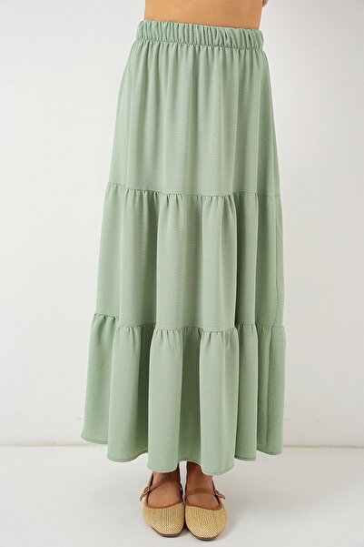 Hiccup Bdart Textured Maxi Skirt
