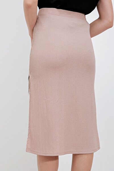 Hiccup BDART Μίντι φούστα με λεπτομέρεια αλυσίδας και υφή