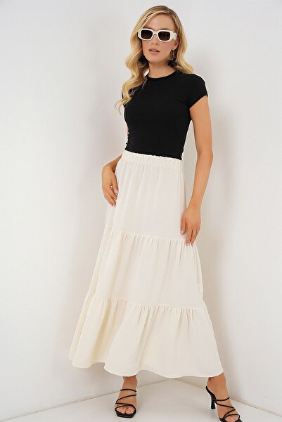 Hiccup Bdart Textured Maxi Skirt