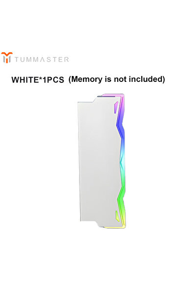 Choice4 White 1pc TUMMASTER PC Memory Heatsink RAM Cooling Vest 5V 3-PIN ARGB for Desktop Computer Memory D