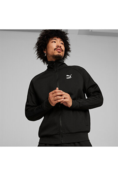 Puma Mens T7 Track Jacket - Black