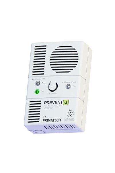 primatech Detector de gaz metan și monoxid de carbon Prevent D, durată de viață de 10 ani, livrare gratuită