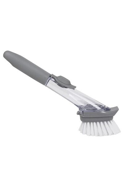 HOZRO Multifunctional Innovative Dishwashing Brush with Long Ergonomic Handle and Integrated Deterge
