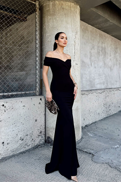 Sindimoda Nathalie Kayık Yaka Abiye