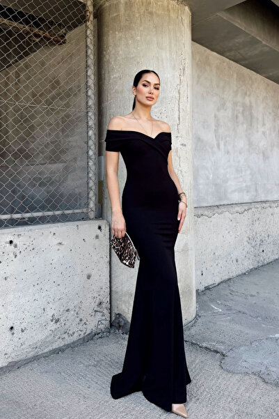 Sindimoda Nathalie Kayık Yaka Abiye
