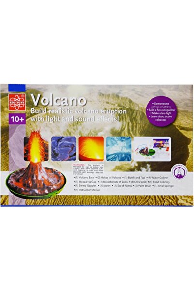 Edutoys مجموعة أدوات العلوم - مجموعة أنشطة تعلم علوم البراكين