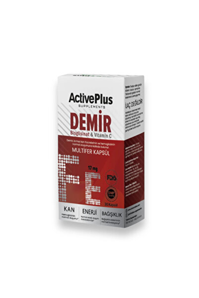 activeplus ActivePlus Multifer Takviye Edici Gıda 30 Kapsül
