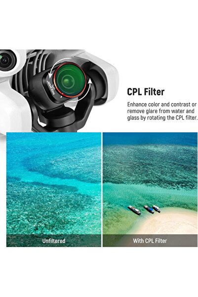 NEEWER ND & CPL Filter Set for DJI Mini 4 Pro, 8-Pack (UV, CPL, ND8–ND256)