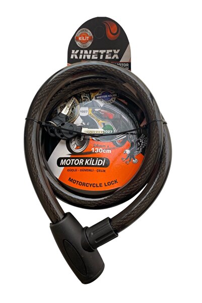 MUBX Motorsiklet Kiliti Güçlendirilmiş Kesilmez Çelik Halat Motor Kilidi 24mm...