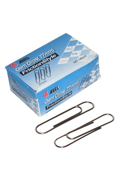 Abel FrictionStyle Gem Paper Clips