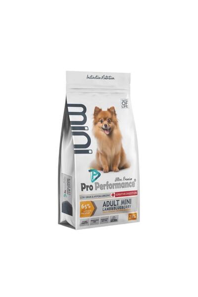 PERFORMANCE Pro Mini Irk Kuzulu ve Yaban Mersinli Yetişkin Köpek Maması 2 Kg