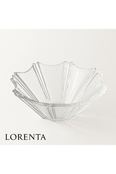 isra kristal Crystal Look Glass Bowl - Stylish Salad Bowl, Fruit Bowl and Presentation Bowl