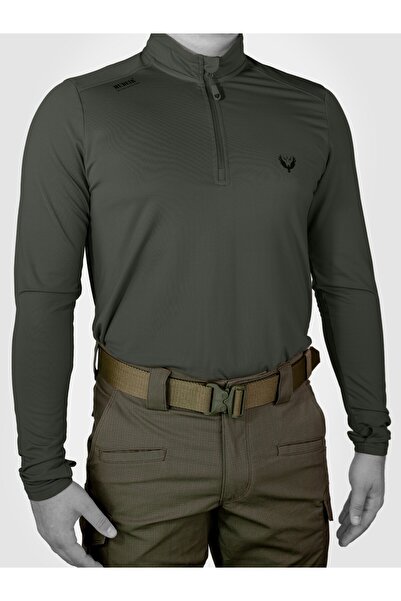Mudeir Tactical T-Shirt Long Sleeve Ilgin Khaki Operation, Anti-Sweat, Long S...