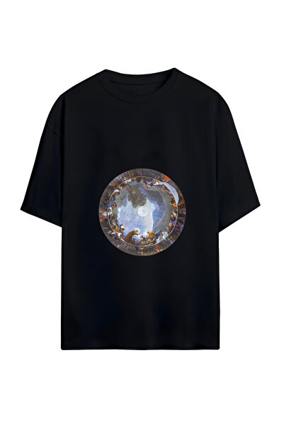 GraffTee تي شيرت قطني كبير الحجم للجنسين من جويا