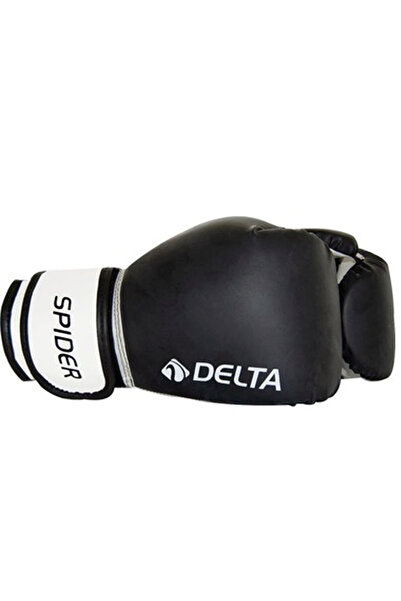 Delta Spider Black 14 oz Boxing Gloves - Kick Boxing, Muay Thai, Sparring Gloves for Adults Above 90 kg