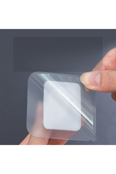 Flippy Set of 2 Transparent Self-Adhesive Hooks Flippy, Waterproof, 5 kg, Plastic, 6x6x4 cm