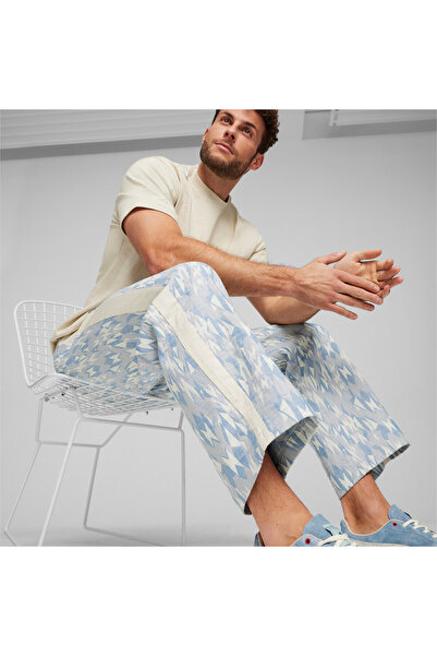 Puma Mens Basketball Nostalgia T7 Chino Pants - Blue