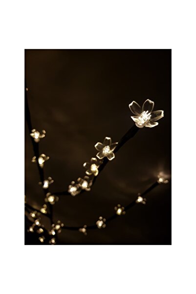 Flippy Decorative Light Branch with Batteries, 72 LEDs, Warm White Flowers