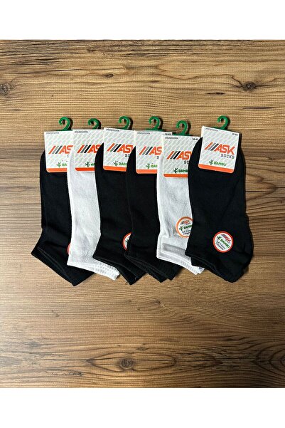 ask Дамски безшевни чорапи от бамбук, 6 чифта