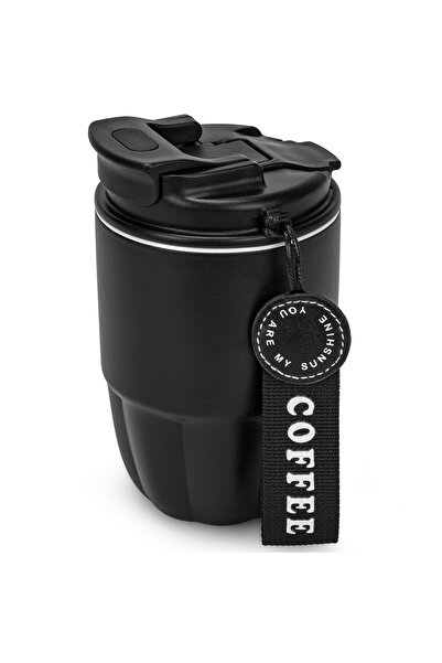 Choice كوب قهوة للسفر سعة 320 مل، أسود، كوب معزول للسيارة من الفولاذ المقاوم ...