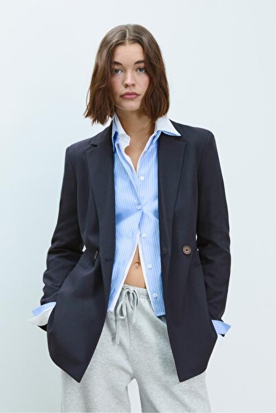 Stradivarius Slim fit double-breasted blazer