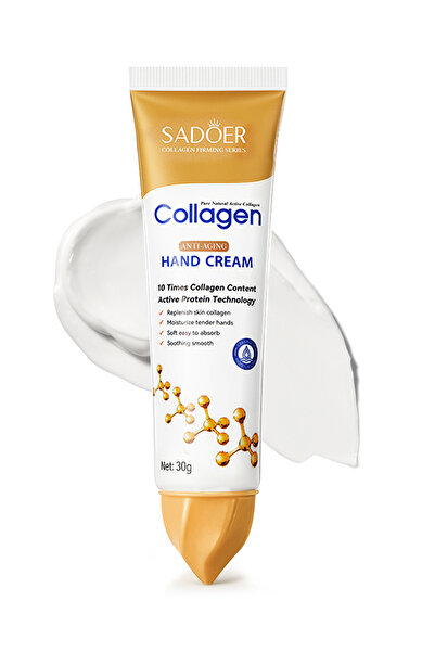 SADOER كريم اليدين بالكولاجين المضاد للشيخوخة، لوشن مرطب لليدين، يغذي البشرة الجافة والخشنة، 30 جرام