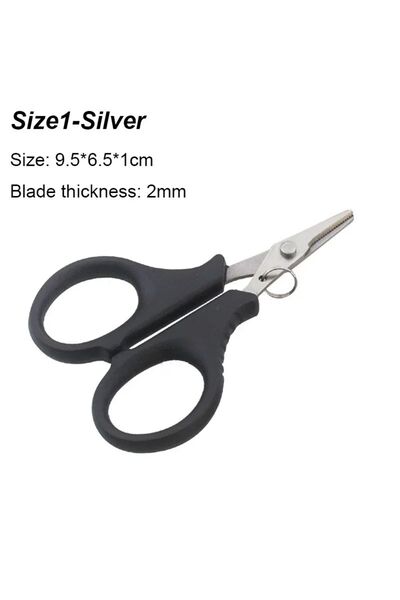 Choice مقص صيد من الفولاذ المقاوم للصدأ فضي اللون مقاس 1، كماشة مقص محمولة لق...