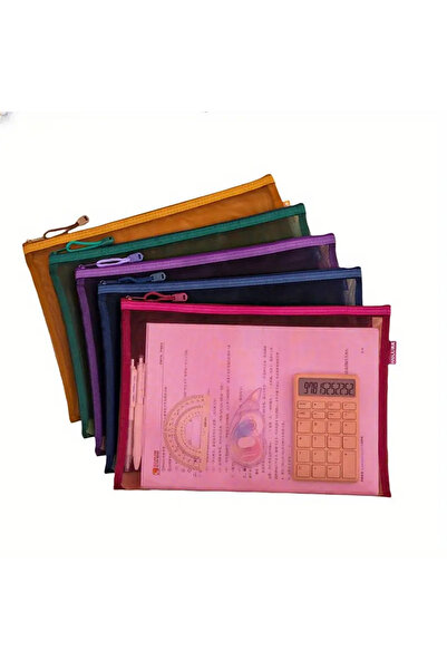 TATA CRAFT A4 1 ADET FİLE KIRTASİYE KOZMETİK DÜZENLEME ÇANTASI KALEMLİK