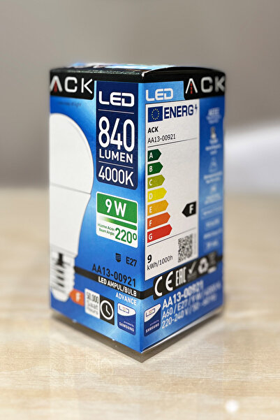 MINIMAL ETICARET VE BILGI TEKNOLOJILERI ACK 9w LED Ampul ( Provided Samsung ) Gün IŞIĞI