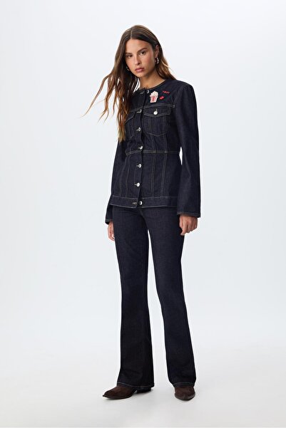 Stradivarius Fitted denim jacket