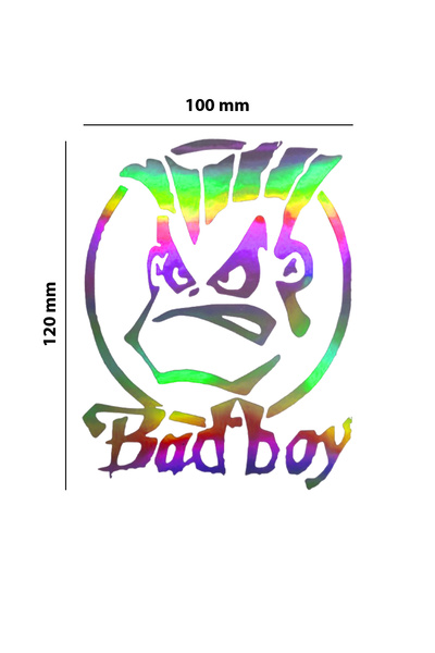 meristeed ملصق هولوجرام متغير اللون من Badboy - للسيارات والخوذات والزجاج وغي...