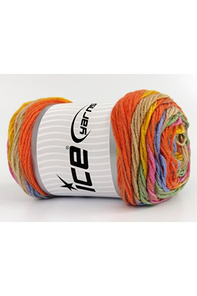 Ice yarns مجموعة من 3 × 100 جرام من خيوط الغزل الجليدية BABY DREAM BATIK خيوط...