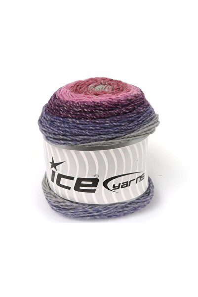 Ice yarns مجموعة من 2 × 150 جرام من خيوط آيس يارنز كيكس جالاكسي، خيوط رمادية ...