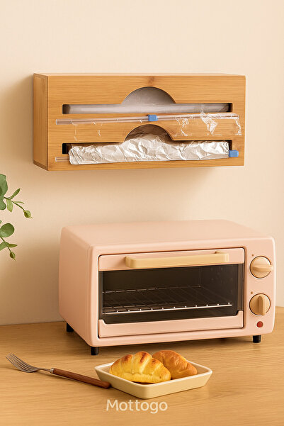 Mottogo منظم منظم من الخيزران مكون من قسمين لقطع الفويل والألومنيوم، مقاسات 3...