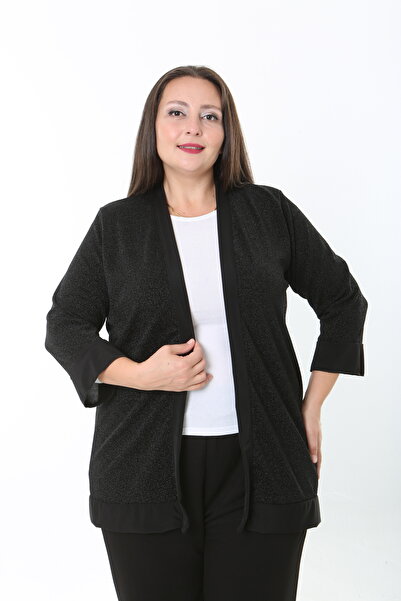 XL Modam kadın simli büyük beden hırka