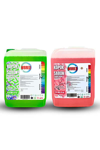 WBREX Japon Kiraz Bahar Ferahlığı Köpük Sabun – İkili Ekonomik Paket 2x5 LT | Ferah, Cilt Dostu, Hijyenik