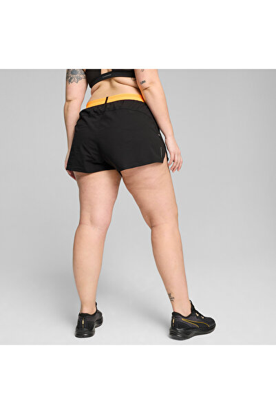 Puma Womens RUN ULTRAWEAVE VELOCITY 3" Running Shorts - Black