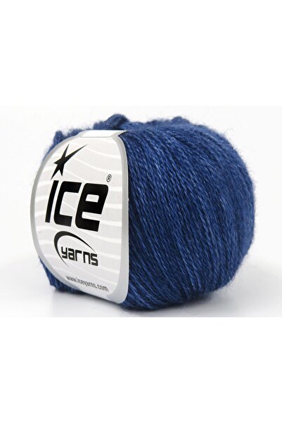 Ice yarns 6×25 جرام. حرير مخمل رقيق، ميرينو فائق النعومة، حرير دينم أزرق فاخر...