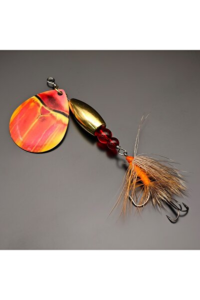 Choice طُعم صيد نحاسي من قطعة واحدة من FCP-635-E ANFS - طُعم صناعي دوار فاخر لصيد سمك القاروص، والتوت، والسمك الفولاذي