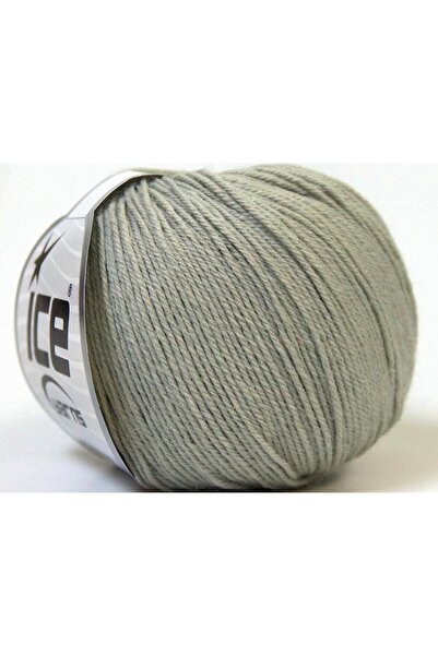 Ice yarns 6×50 جرام. أكريليك بيبي ميرينو، صوف ميرينو رمادي فاتح، شتوي، أطفال،...