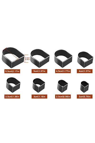 Choice النوع 1 IMZAY مجموعة أدوات ثقب الجلد المكونة من 8 قطع من الفولاذ المقا...