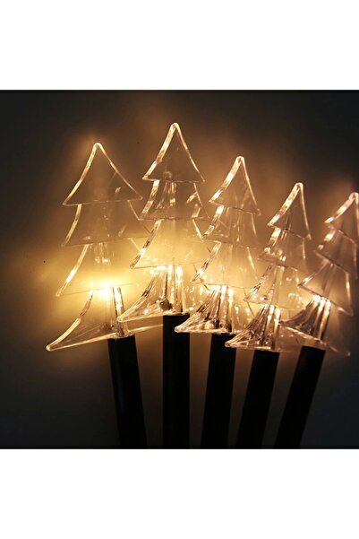 Flippy Set of 5 outdoor LED solar lamps, Tree model, for garden, Flippy, 35.5 cm, Warm White