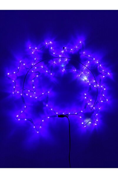 SDX Market Instalație de Crăciun, figurină cu furtun LED cu 7 stele pe suport...