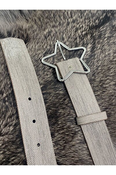 ASLIHAN KEMER Silver Star Buckle Women's Shirt, Jacket, Dress, Skirt Belt