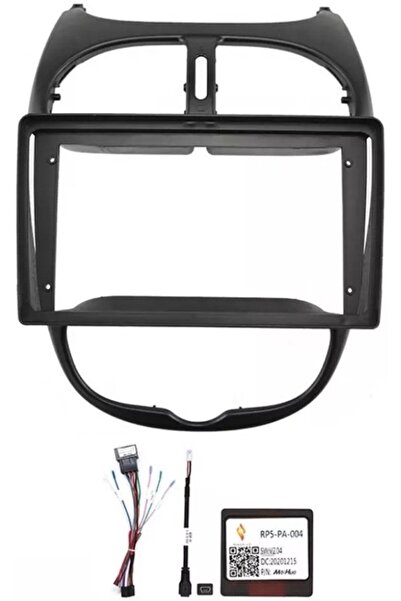 For-X PEUGEOT 206 2004-2008 CİTROEN C2 2006-2013 9 İNÇ UYUMLU SİYAH MULTİMEDİ...